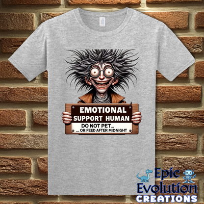 T-Shirt S / Sport Grey Funny Emotional Support T Shirt Gift Epic Evolution Creations
