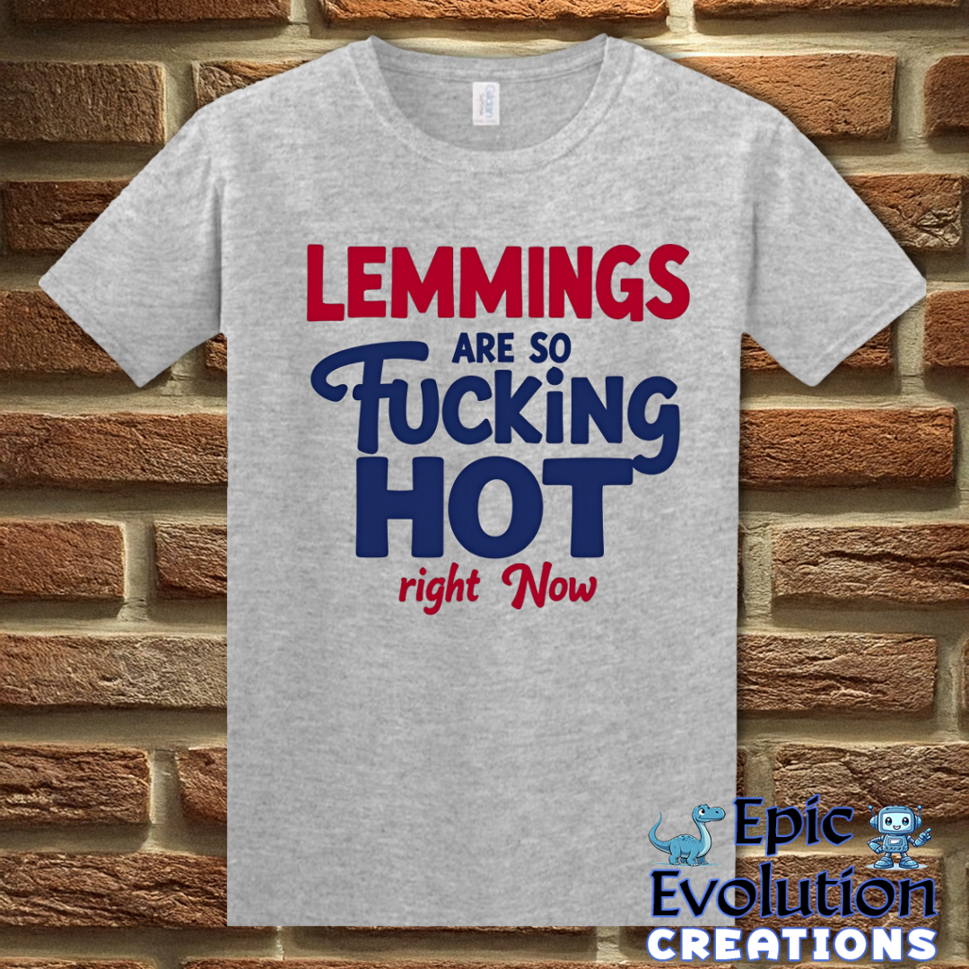 T-Shirt S / Sport Grey Funny Lemmings T Shirt Epic Evolution Creations