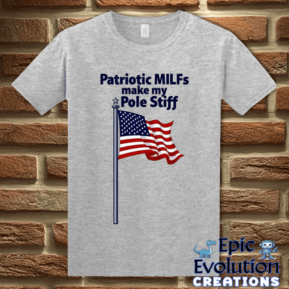 T-Shirt S / Sport Grey Funny Patriotic MILFs T Shirt Epic Evolution Creations