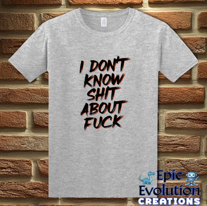 T-Shirt S / Sport Grey Funny Sarcastic T Shirt for Adults Epic Evolution Creations
