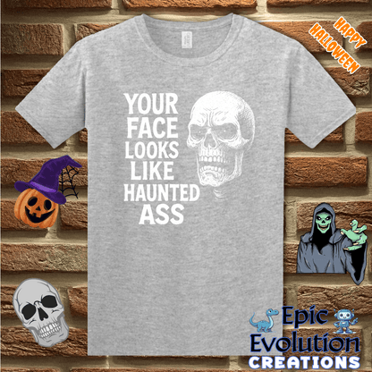 T-Shirt S / Sport Grey Funny Skeleton Halloween T-Shirt for Women or Men Epic Evolution Creations
