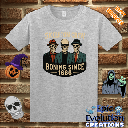 T-Shirt S / Sport Grey 💀Funny Skeleton T-Shirt for Halloween Epic Evolution Creations