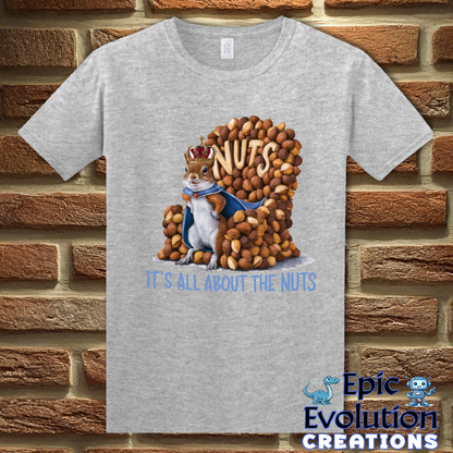 T-Shirt S / Sport Grey Funny Squirrel Graphic T-Shirt Epic Evolution Creations