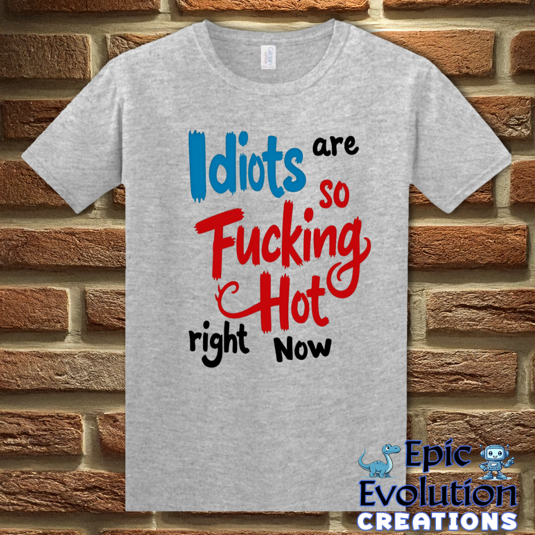 T-Shirt S / Sport Grey Funny Stupidity T Shirt Epic Evolution Creations