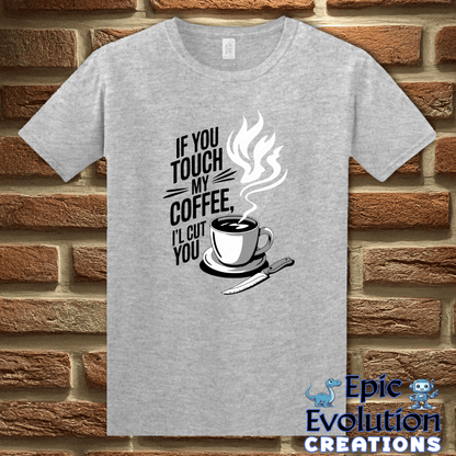 T-Shirt S / Sport Grey Funny T Shirt for Coffee Lovers Epic Evolution Creations