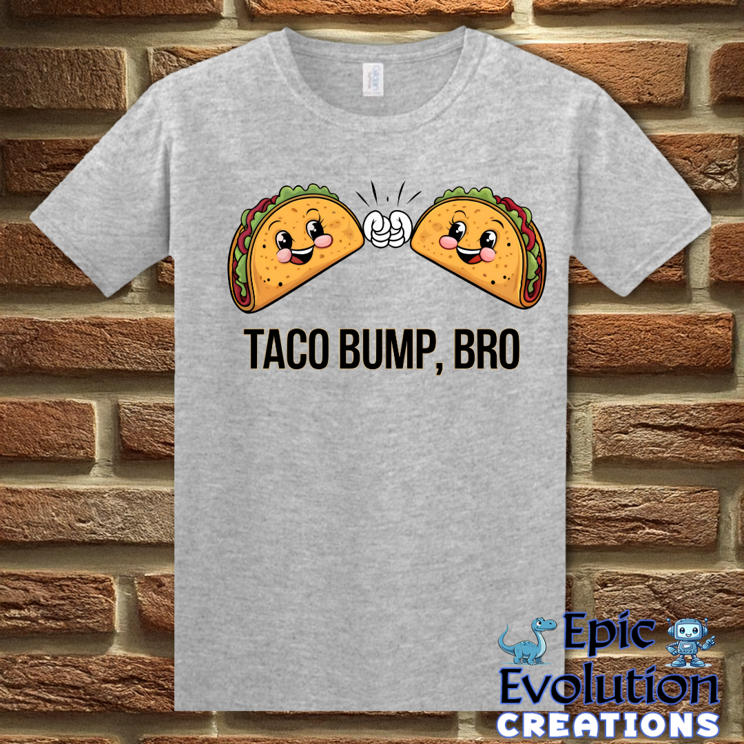 T-Shirt S / Sport Grey Funny Taco T Shirt for Taco Lovers Epic Evolution Creations