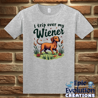 T-Shirt S / Sport Grey Funny Wiener Graphic T-Shirt Epic Evolution Creations