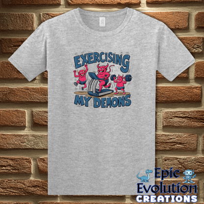 T-Shirt S / Sport Grey Funny Workout T Shirt Epic Evolution Creations
