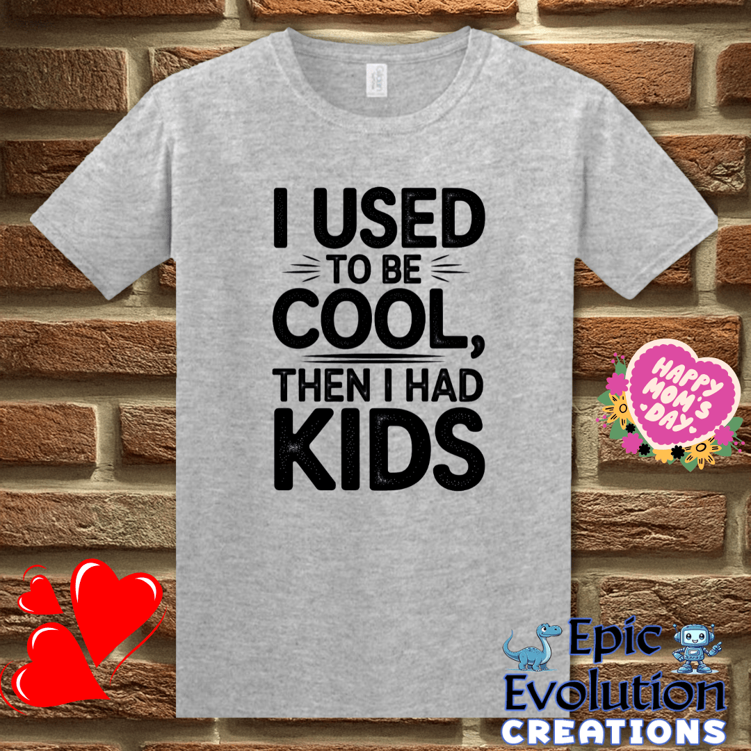 T-Shirt S / Sport Grey I Used to Be Cool Then I Had Kids T Shirt Epic Evolution Creations