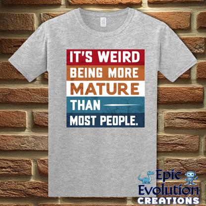 T-Shirt S / Sport Grey Mature Humor T Shirt Epic Evolution Creations