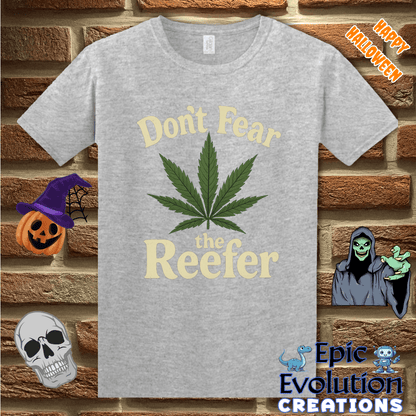 T-Shirt S / Sport Grey 👻 Reefer Funny Halloween T-Shirt for Men and Women Epic Evolution Creations