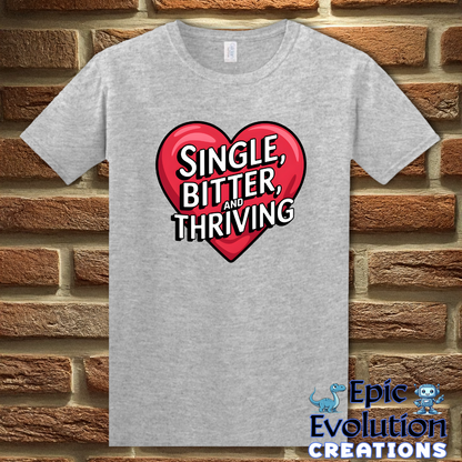 T-Shirt S / Sport Grey Sarcastic Singles Funny T Shirt Epic Evolution Creations