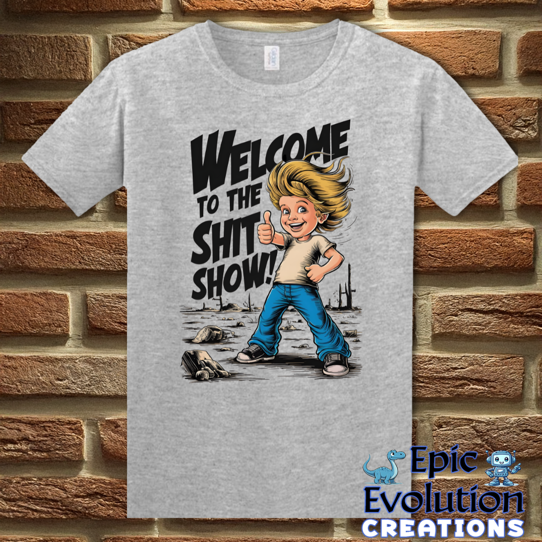 T-Shirt S / Sport Grey Shit Show Funny T Shirt Epic Evolution Creations