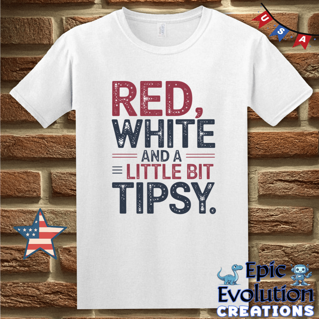 T-Shirt S / White Funny 4th of July Shirt for Men and Women Epic Evolution Creations