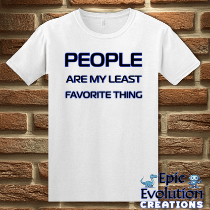 T-Shirt S / White Funny Antisocial Self-Expression Shirt Epic Evolution Creations