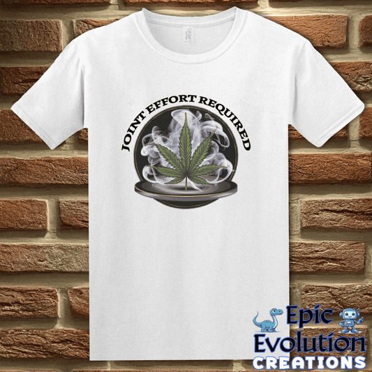 T-Shirt S / White Funny Cannabis Joint T-Shirt Epic Evolution Creations