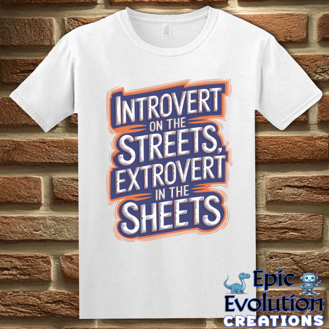 T-Shirt S / White Funny Introvert T Shirt Epic Evolution Creations