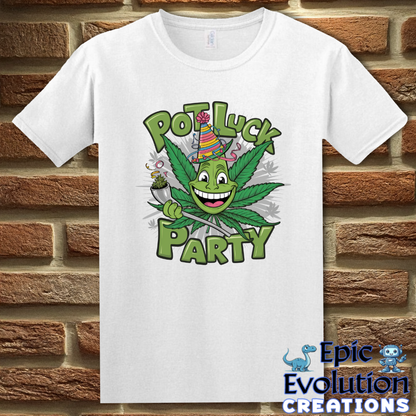 T-Shirt S / White Funny Marijuana Shirt for Cannabis Lovers Epic Evolution Creations