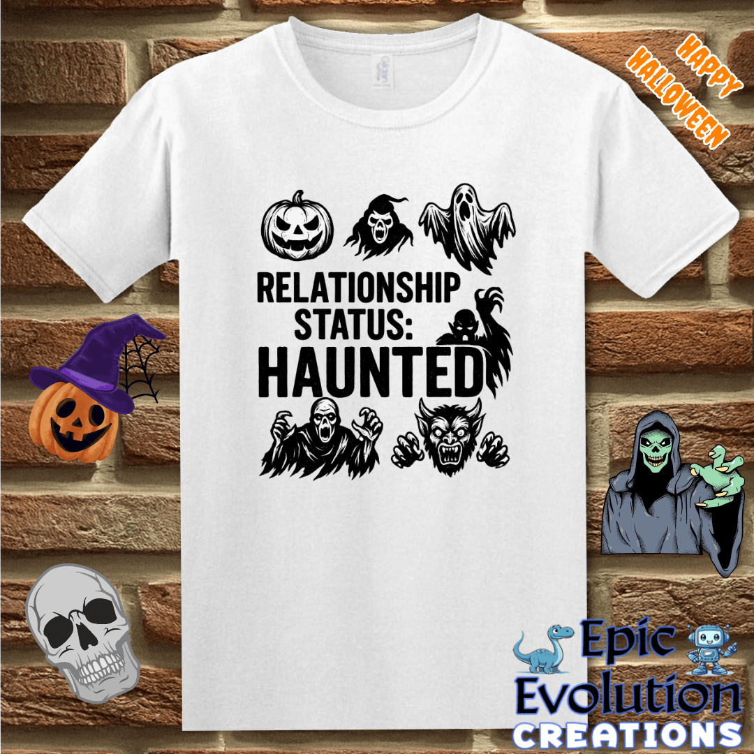T-Shirt S / White Funny Scary Halloween T-Shirt for Women and Men Epic Evolution Creations