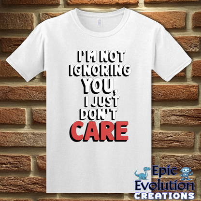 T-Shirt S / White Funny Self Expression Quote T Shirt Epic Evolution Creations