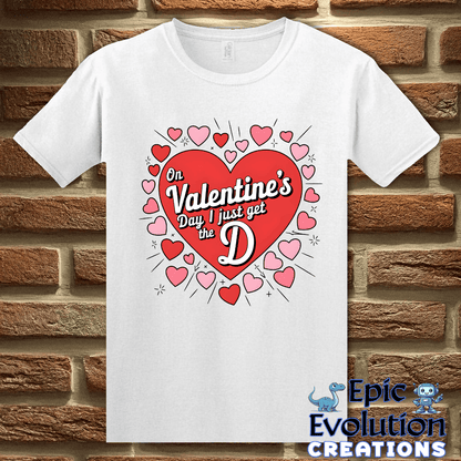 T-Shirt S / White Funny Valentine’s Day T Shirt Epic Evolution Creations