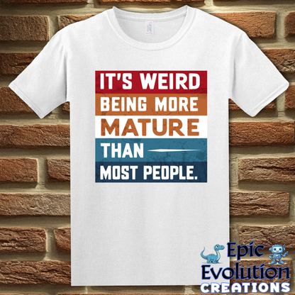 T-Shirt S / White Mature Humor T Shirt Epic Evolution Creations
