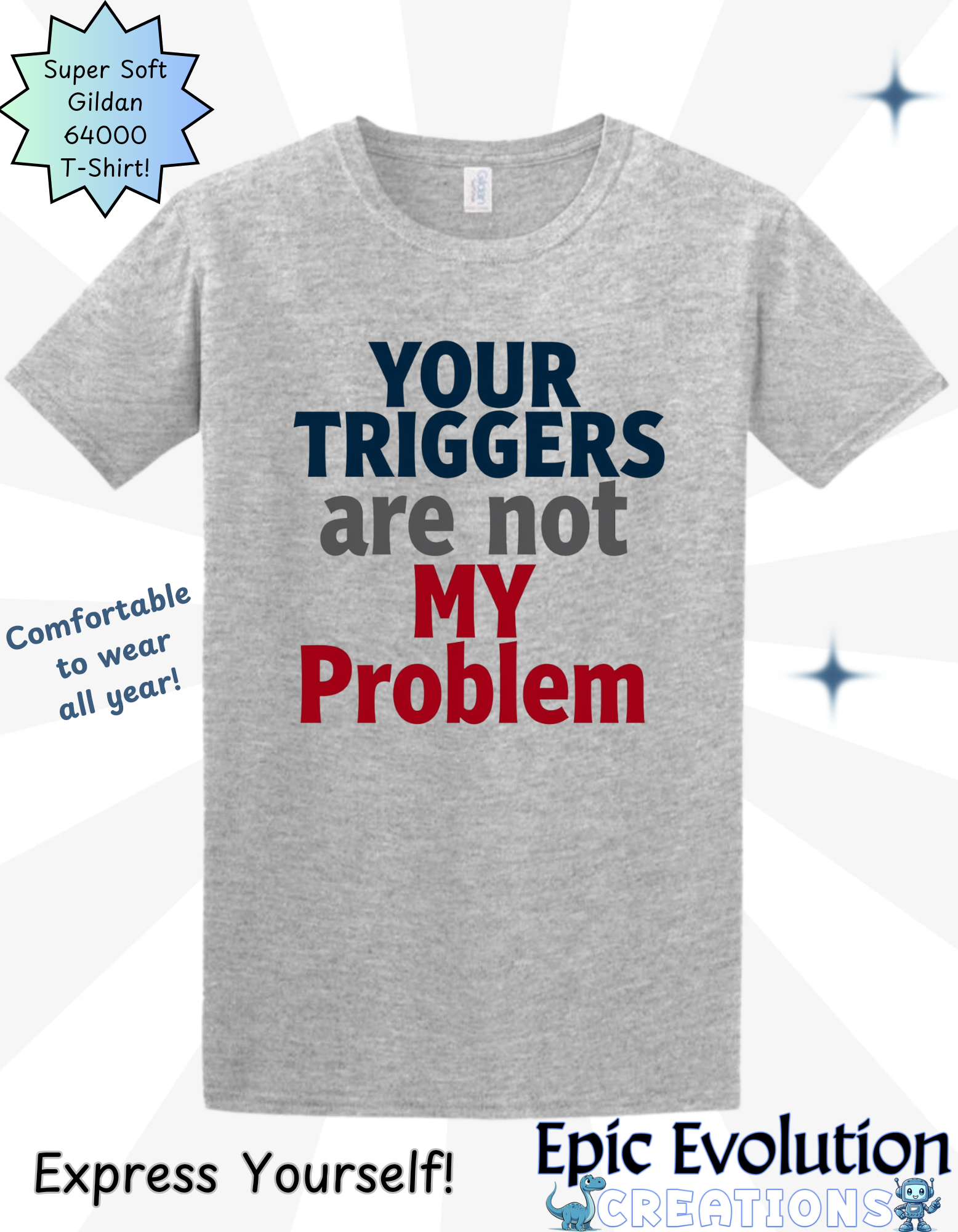 T-Shirt Sarcastic Social T-Shirt Epic Evolution Creations