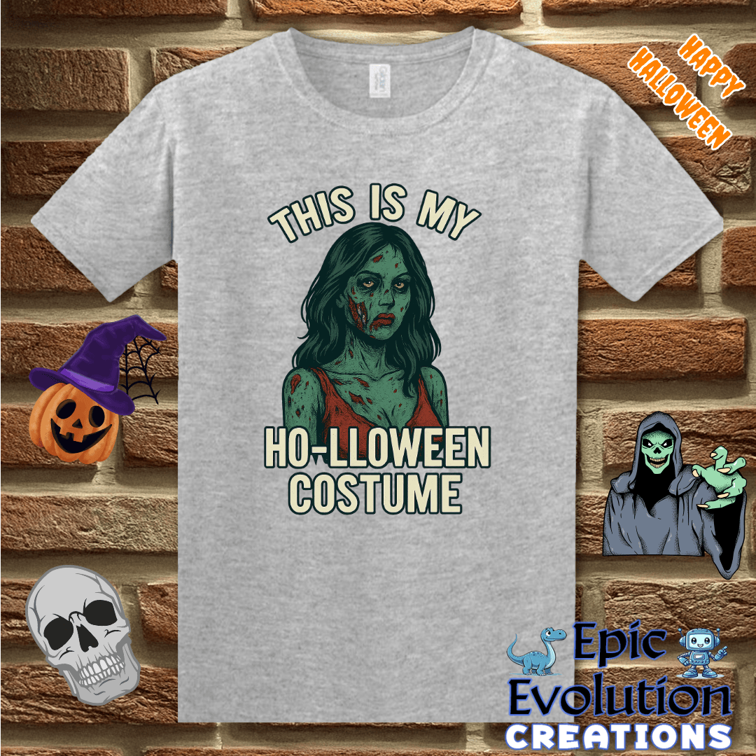 T-Shirt Sport Grey / S 🧟‍♀️ Funny Zombie Halloween Shirt for Women Epic Evolution Creations
