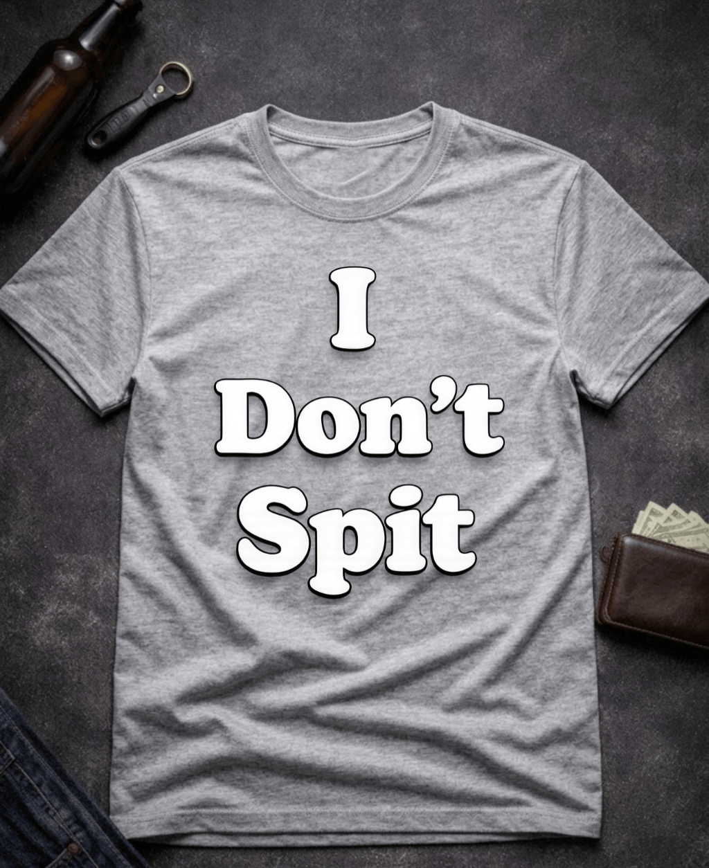 T-Shirt Sport Grey / S I Don’t Spit Adult Humor T-shirt Epic Evolution Creations