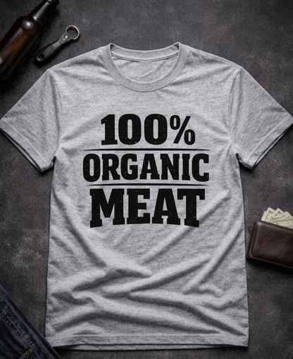 T-Shirt Sport Grey / S Organic Meat Funny T-Shirt Epic Evolution Creations