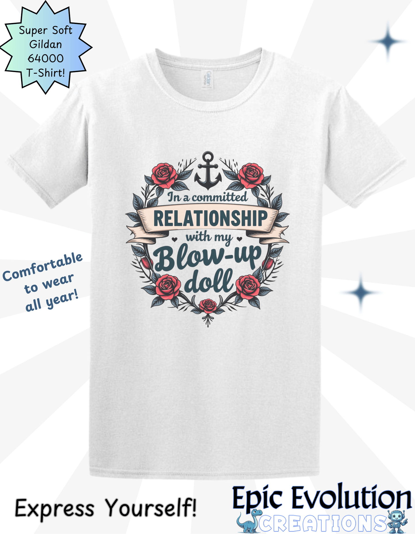 T-Shirt Valentine's Day Inappropriate T Shirt Epic Evolution Creations