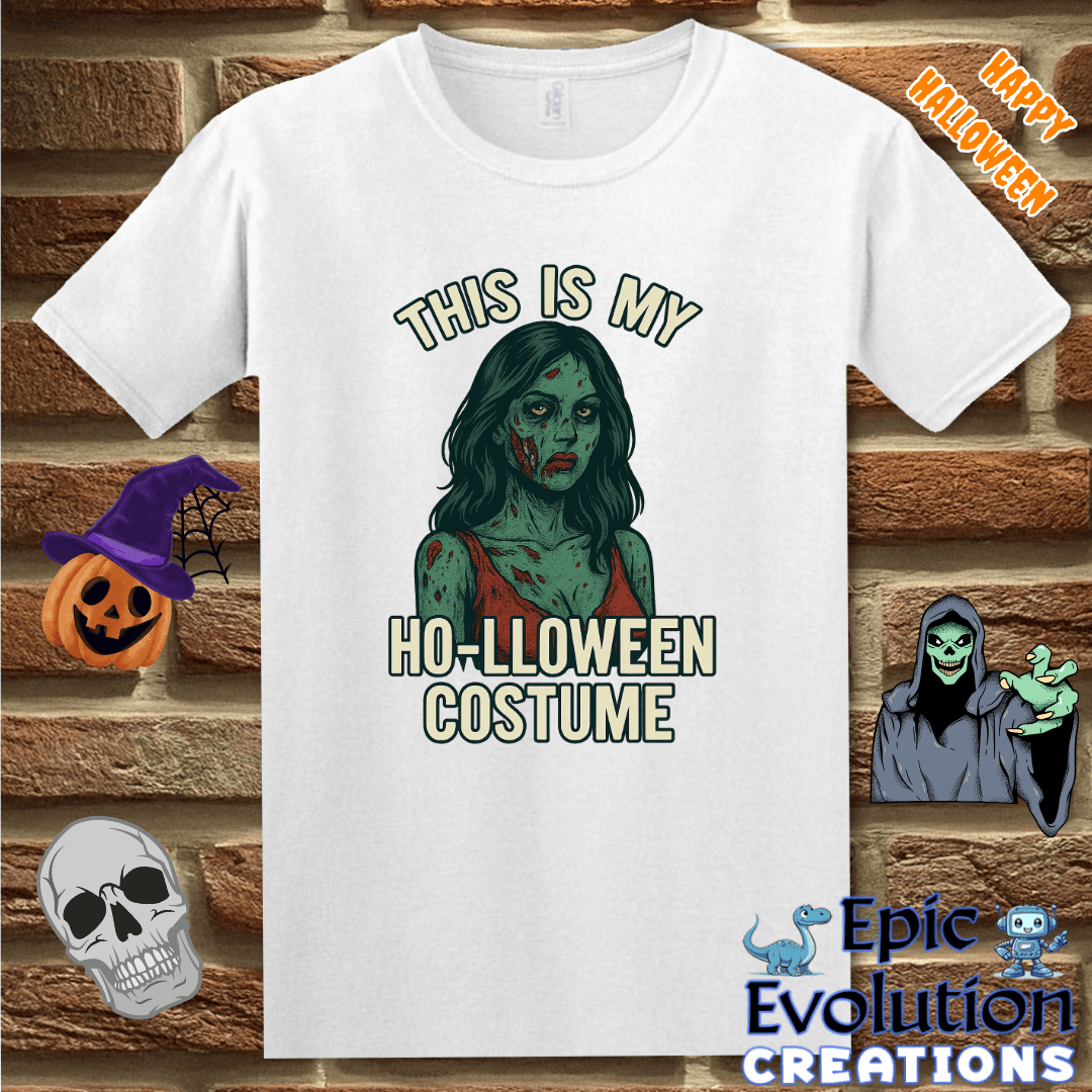 T-Shirt White / S 🧟‍♀️ Funny Zombie Halloween Shirt for Women Epic Evolution Creations