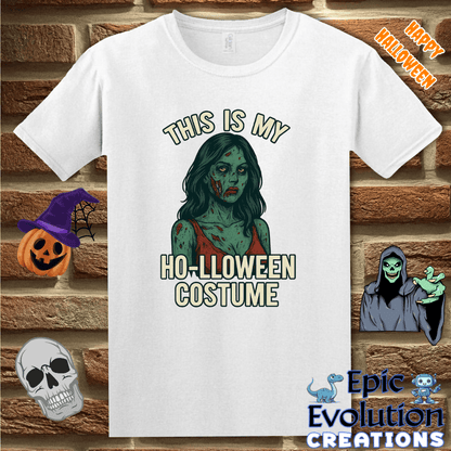 T-Shirt White / S 🧟‍♀️ Funny Zombie Halloween Shirt for Women Epic Evolution Creations