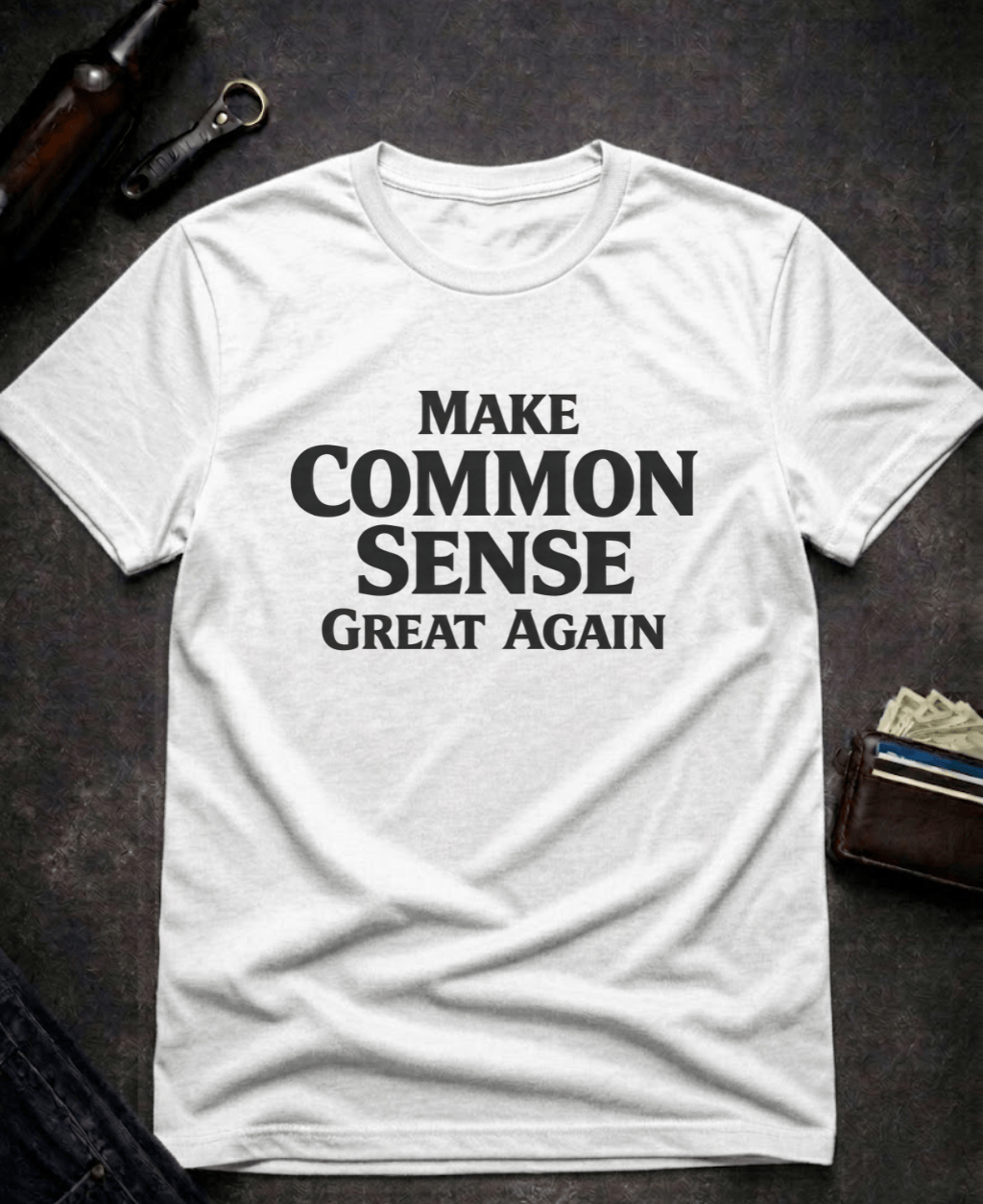 T-Shirt White / S Make Common Sense Great Again T Shirt Epic Evolution Creations